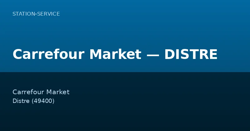 Carrefour Market — DISTRE