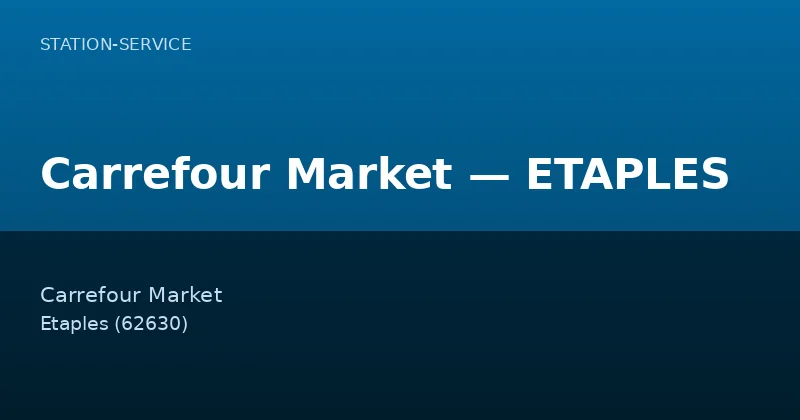 Carrefour Market — ETAPLES