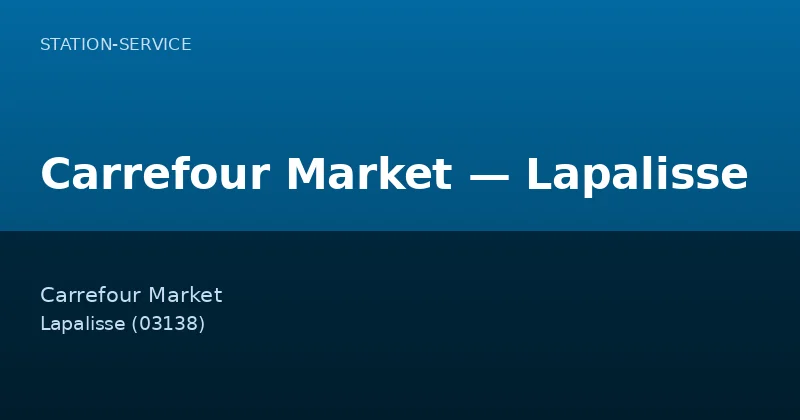 Carrefour Market — Lapalisse