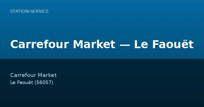 Carrefour Market — Le Faouët