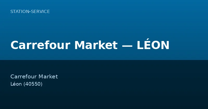 Carrefour Market — LÉON