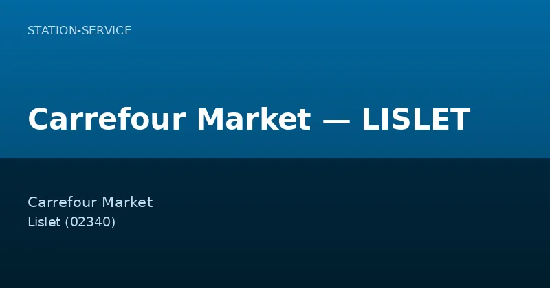 Carrefour Market — LISLET