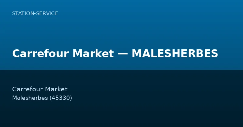 Carrefour Market — MALESHERBES
