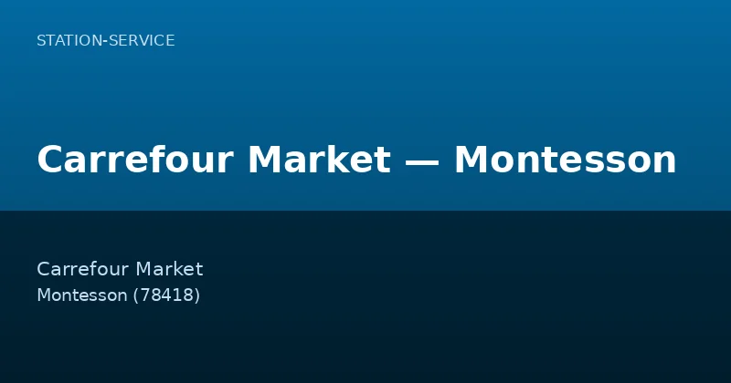 Carrefour Market — Montesson