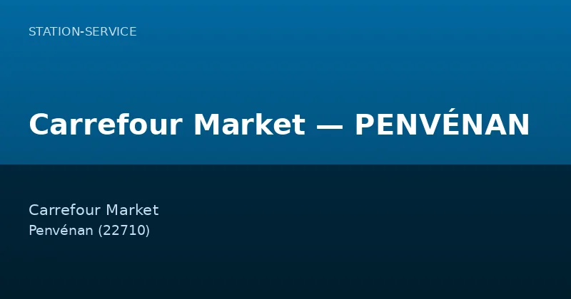Carrefour Market — PENVÉNAN