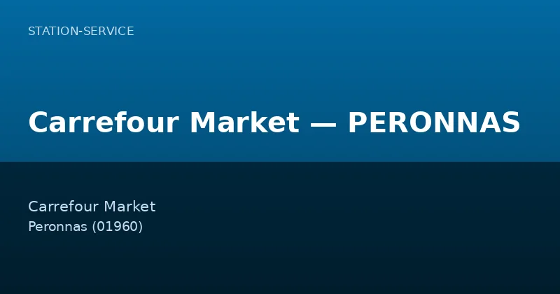 Carrefour Market — PERONNAS