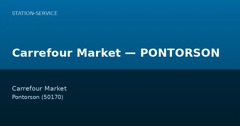 Carrefour Market — PONTORSON