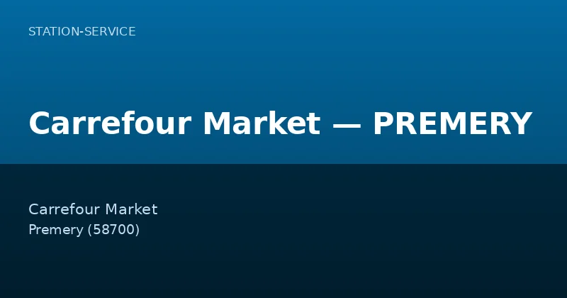 Carrefour Market — PREMERY