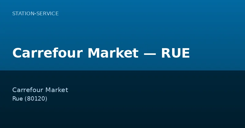 Carrefour Market — RUE