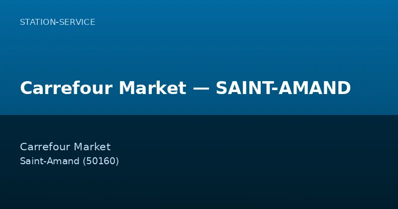 Carrefour Market — SAINT-AMAND