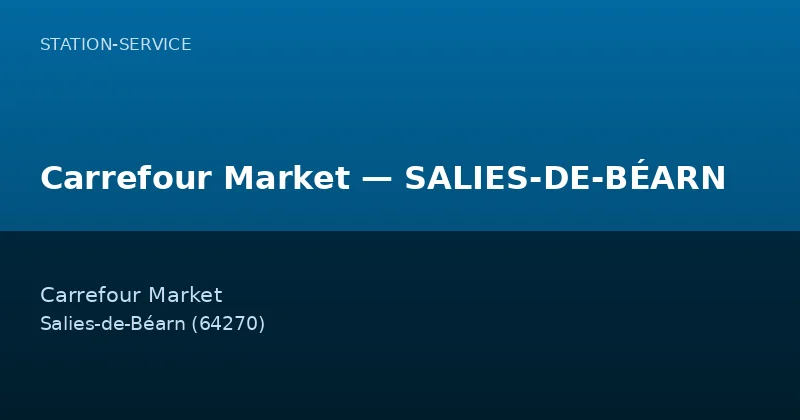 Carrefour Market — SALIES-DE-BÉARN