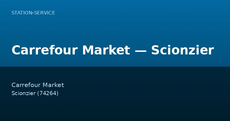 Carrefour Market — Scionzier