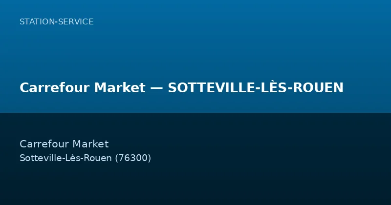 Carrefour Market — SOTTEVILLE-LÈS-ROUEN