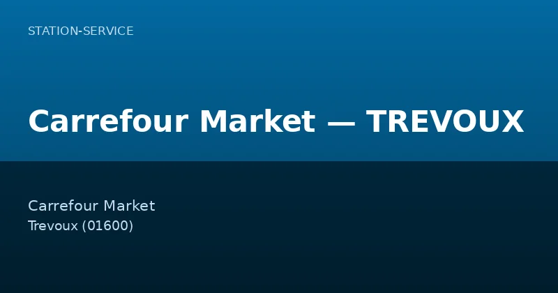 Carrefour Market — TREVOUX