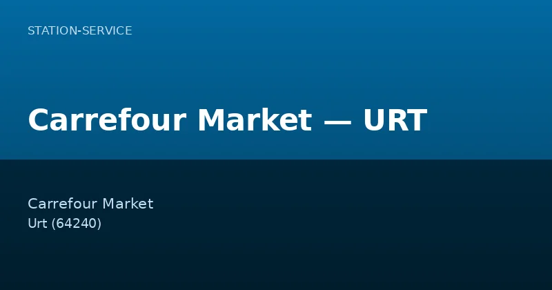 Carrefour Market — URT