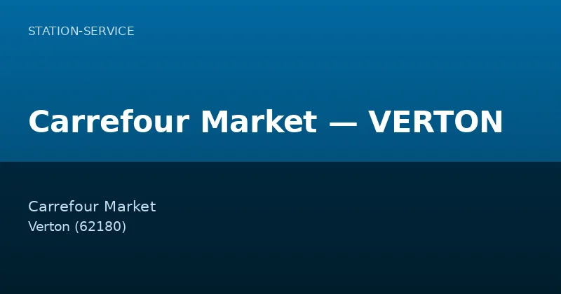 Carrefour Market — VERTON