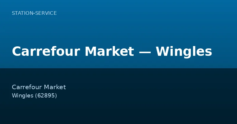 Carrefour Market — Wingles