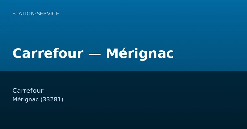 Carrefour — Mérignac