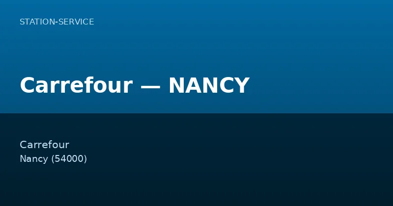 Carrefour — NANCY
