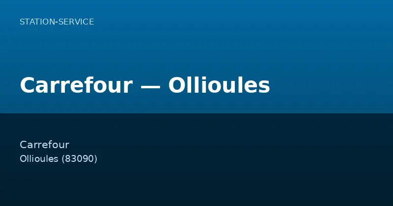 Carrefour — Ollioules