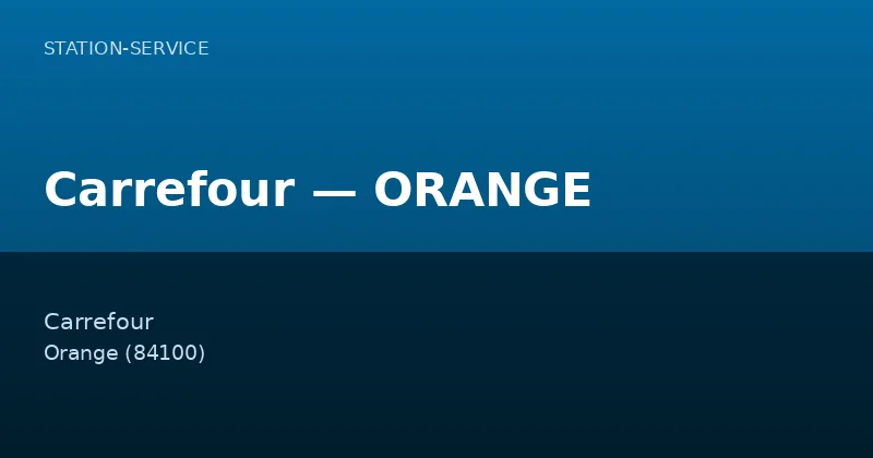 Carrefour — ORANGE