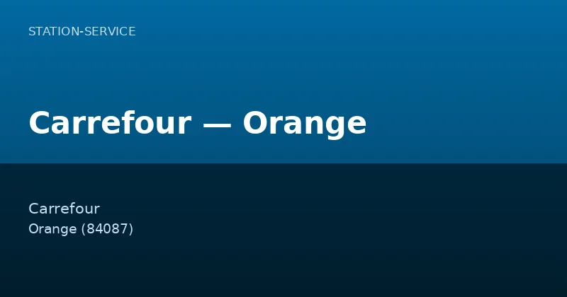 Carrefour — Orange