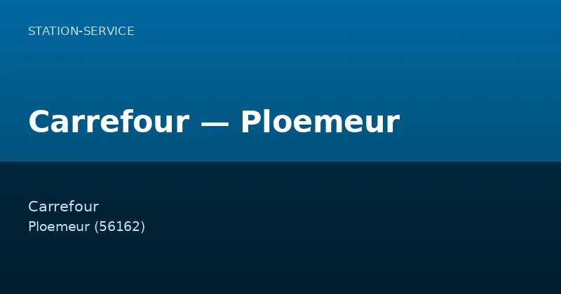 Carrefour — Ploemeur