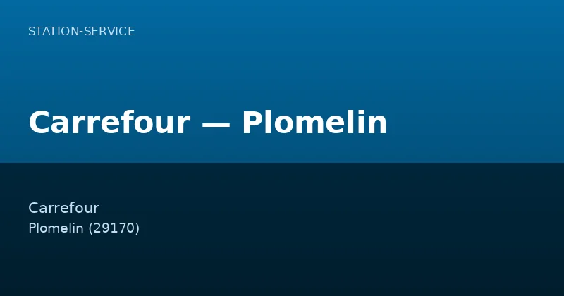 Carrefour — Plomelin