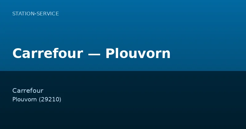 Carrefour — Plouvorn