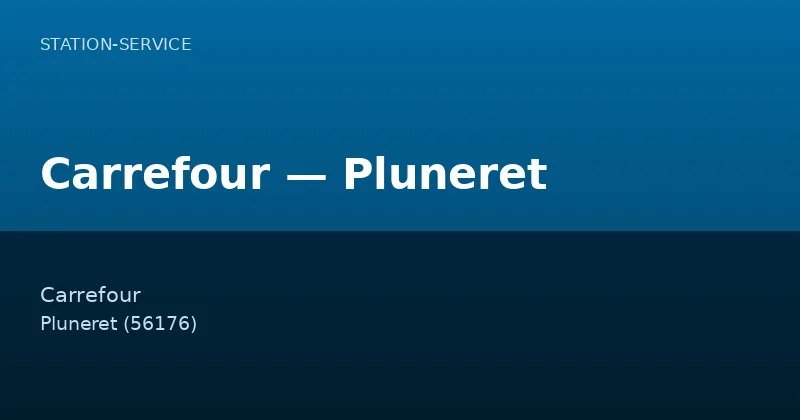 Carrefour — Pluneret