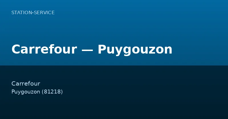 Carrefour — Puygouzon