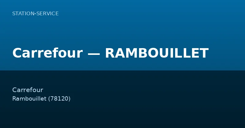 Carrefour — RAMBOUILLET