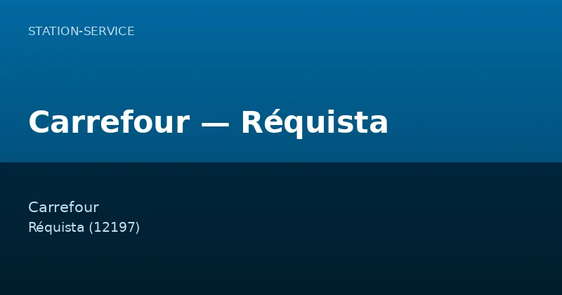 Carrefour — Réquista