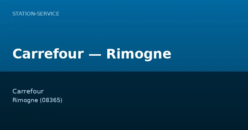 Carrefour — Rimogne