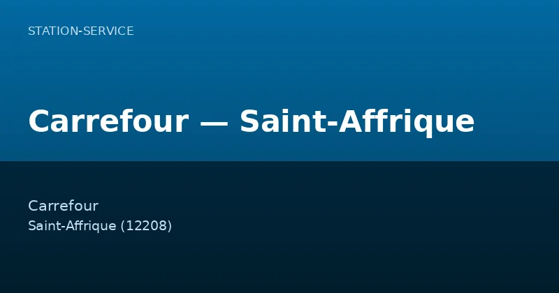 Carrefour — Saint-Affrique