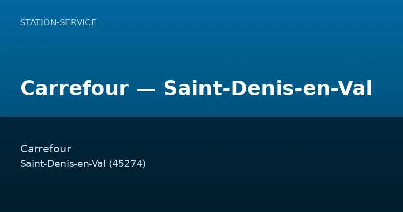 Carrefour — Saint-Denis-en-Val