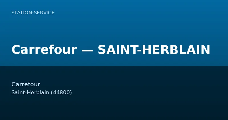 Carrefour — SAINT-HERBLAIN