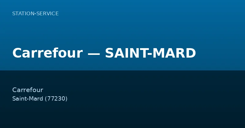 Carrefour — SAINT-MARD