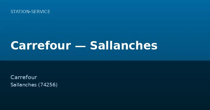 Carrefour — Sallanches