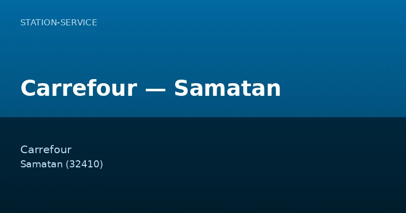 Carrefour — Samatan