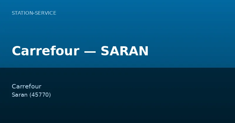 Carrefour — SARAN