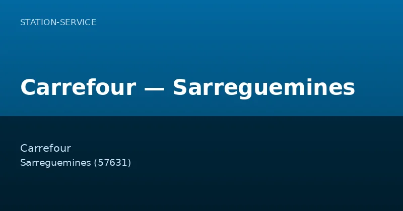 Carrefour — Sarreguemines