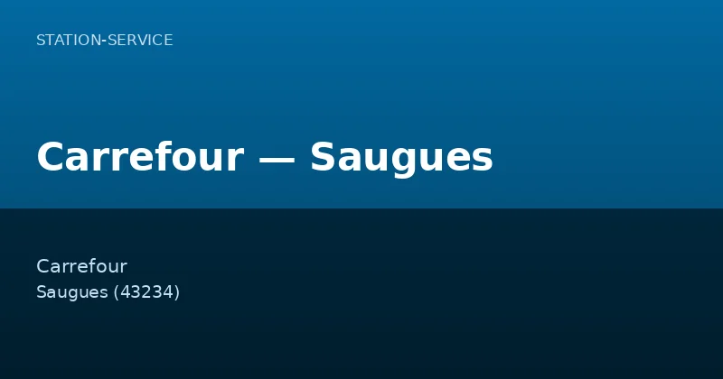 Carrefour — Saugues