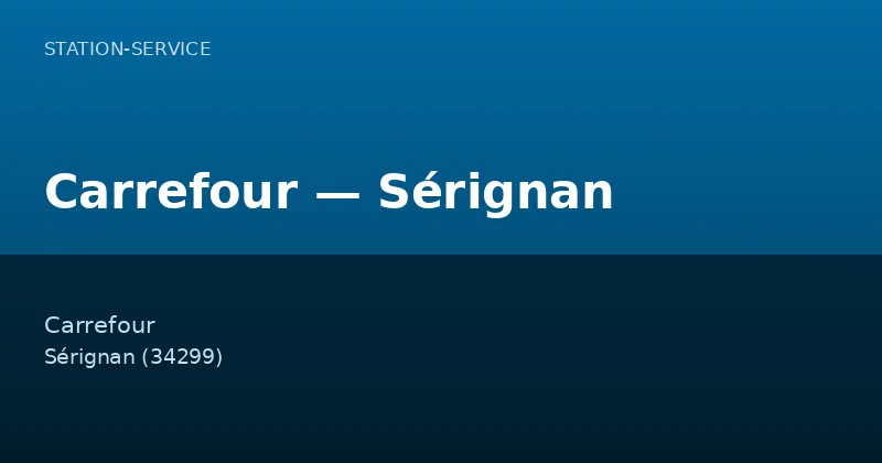 Carrefour — Sérignan