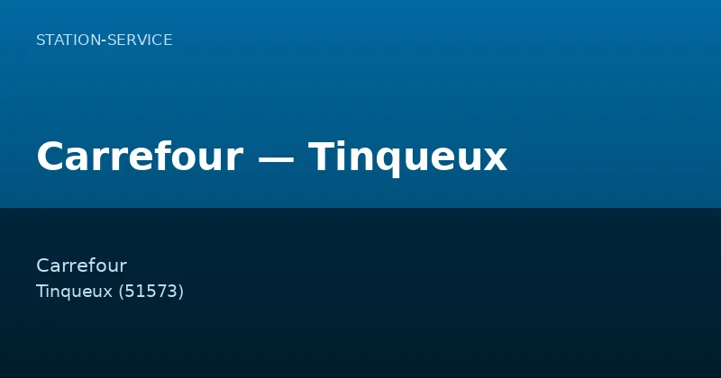 Carrefour — Tinqueux