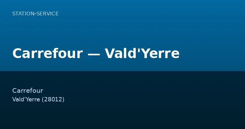 Carrefour — Vald'Yerre