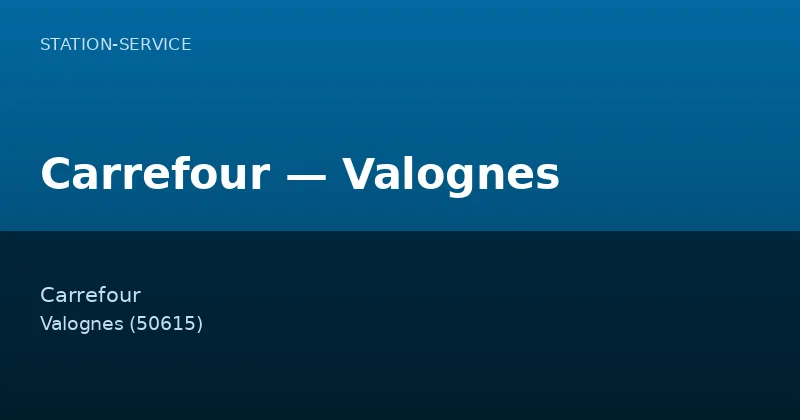 Carrefour — Valognes