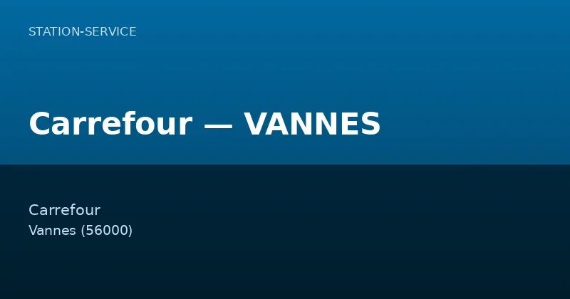 Carrefour — VANNES