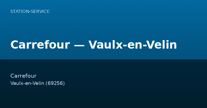 Carrefour — Vaulx-en-Velin