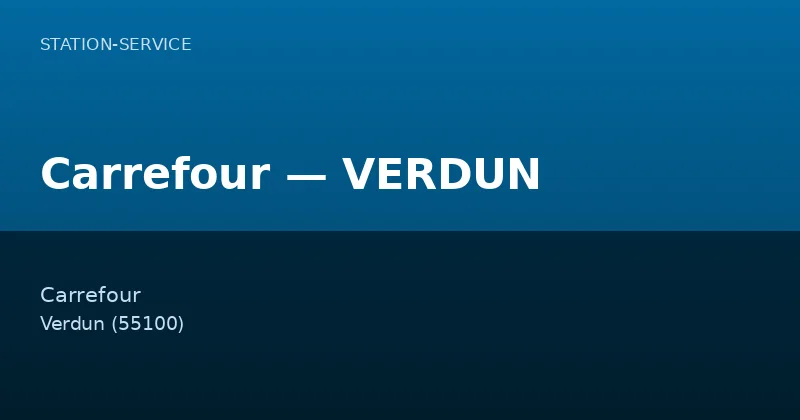 Carrefour — VERDUN